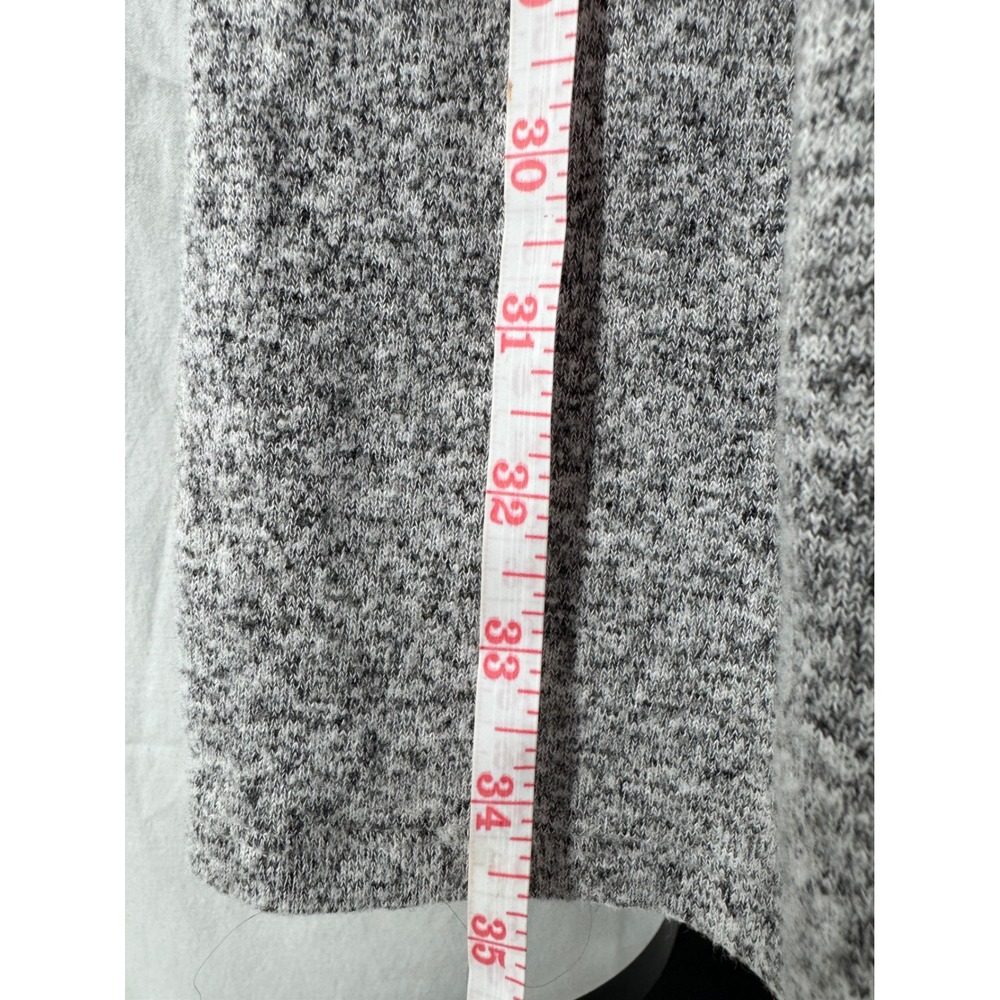 Cat & Jack Girls XL 14/16 Heather Gray Ruffle Sleeve Knot Waist Knit Dress - Picture 6 of 8